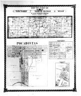 South Part of Township 7 North Range 4 West, Pocahontas, Millersburgm Newport, Bond County 1875 Microfilm